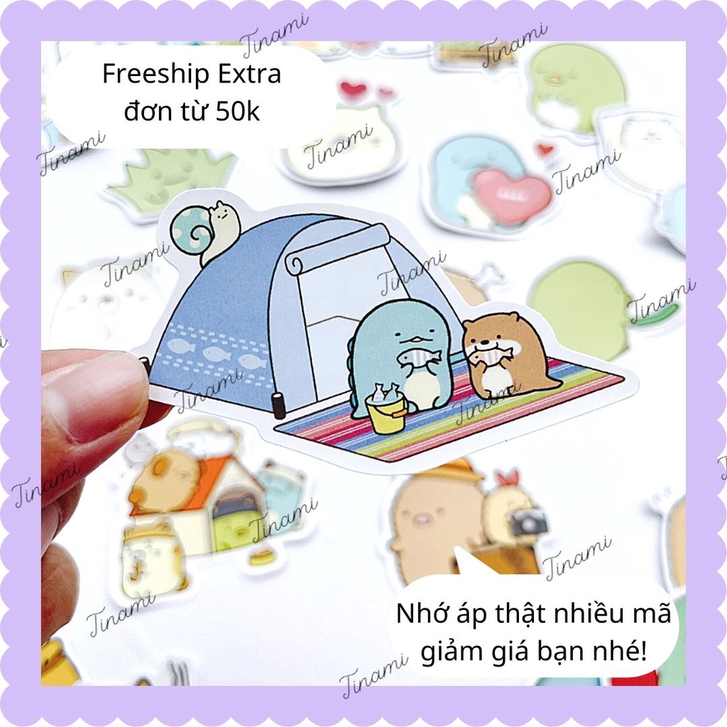 Bộ 50 Sticker hoạt hình Molang dễ thương hình dán chống nước trang trí điện thoại laptop vali mũ bảo hiểm xe máy decor