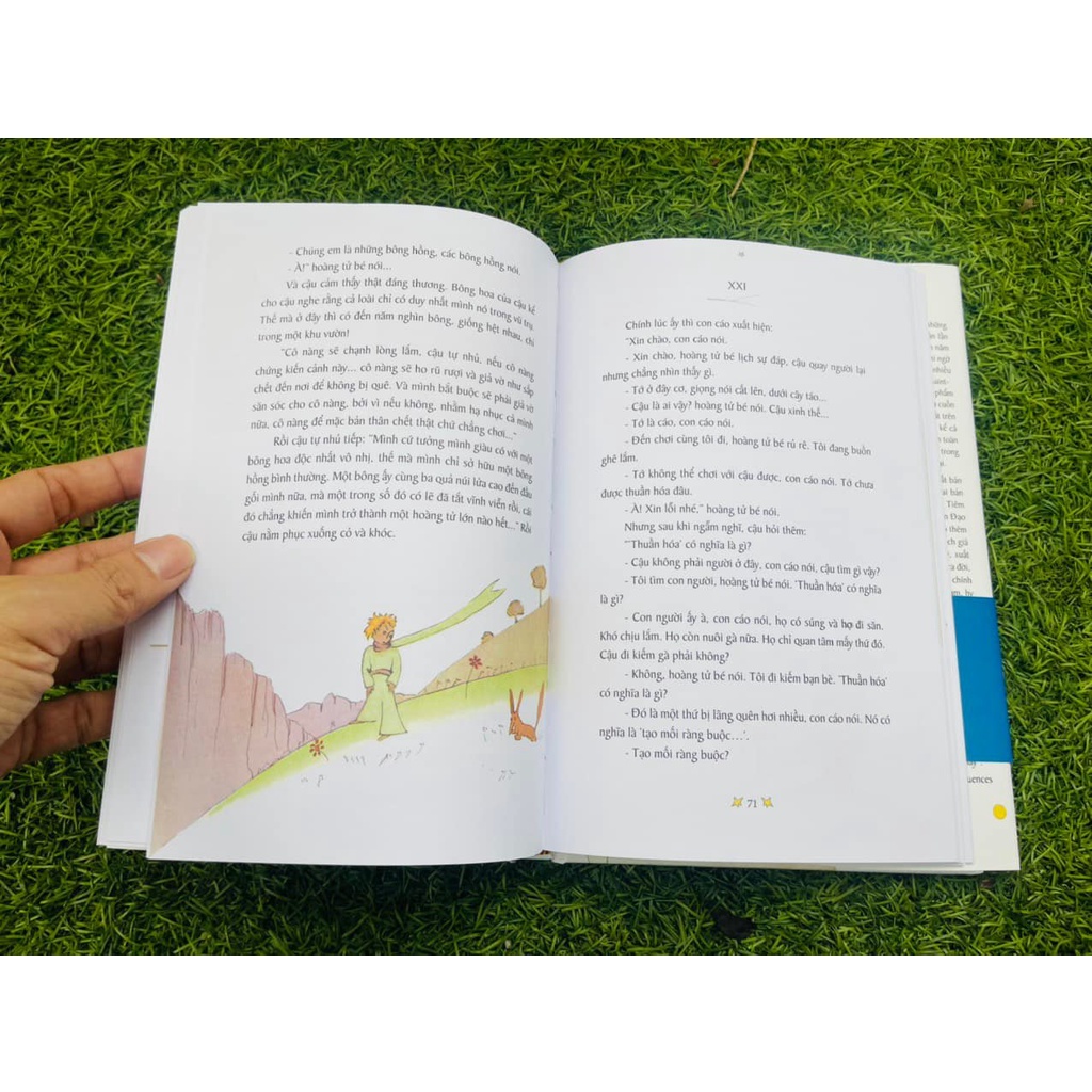 Sách - Hoàng Tử Bé - Antoine de Saint – Exupéry (Trác Phong dịch) - Bình Book - Bìa cứng Kỉ niệm - Minh họa In màu