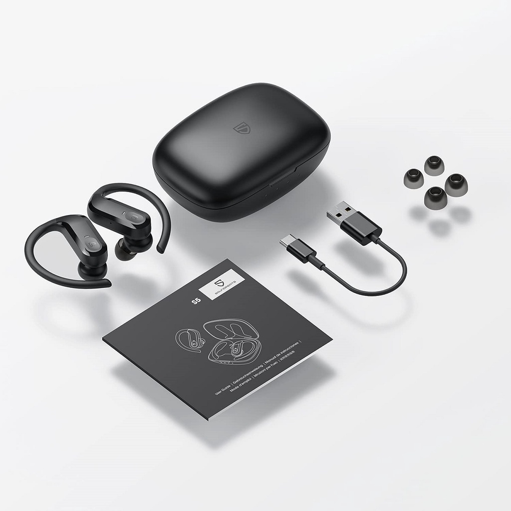Tai Nghe True Wireless Thể Thao Soundpeats S5, New Seal, Pin 5h, Cảm Ứng, Bảo Hành 12 Tháng Chính Hãng | Trần Du Audio