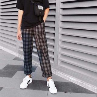 Quần Caro Plaid Pant Xám Đen
