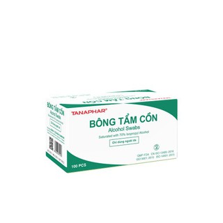 Bông Tẩm Cồn Tiệt Trùng Alcohol Pads [Hộp 100 Miếng]
