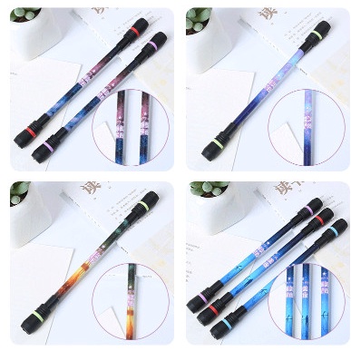bút 12 cung hoàng đạo đầu bi để quay BDQ6 bút hành tinh dễ thương kute viết gel