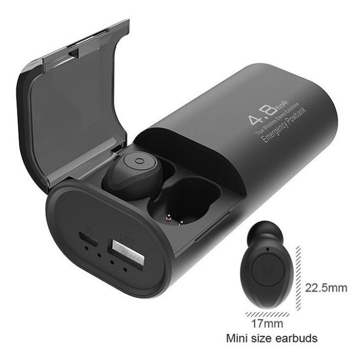 Tai Nghe Bluetooth Iphone TWS F9 S11 Kiêm Sạc Dự Phòng Dung Lượng 4800mAh I.Case