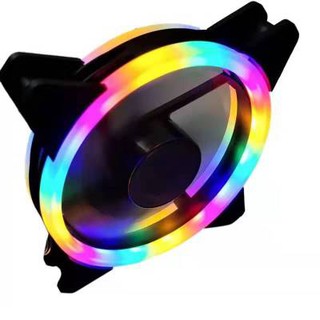 Quạt Tản Nhiệt, Fan Case Coolmoon V2.2 Led RGB 2 Vòng Ring - Không Cần Hub