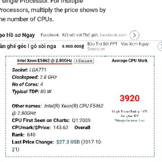 CHIP CPU Intel Xeon E5462 2.8Ghz 4 Core Socket 775 FSB 1600Mhz