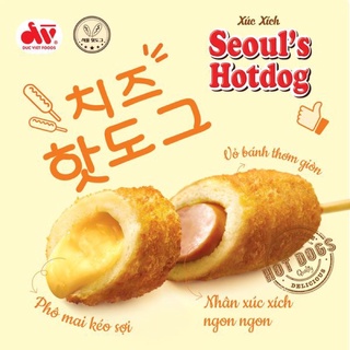 💥💥💥 Seoul’s Hotdog phomai Đức Việt 500g/túi 10c (chỉ giao hàng nội thành Hà Nội, giao hoả tốc Grab express
