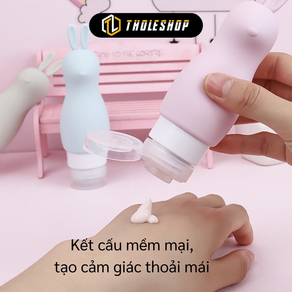 Lọ Mini Chiết Dầu Gội - Chai Chiết Mỹ Phẩm Du Lịch Silicone Hình Thỏ Và Gấu 8267