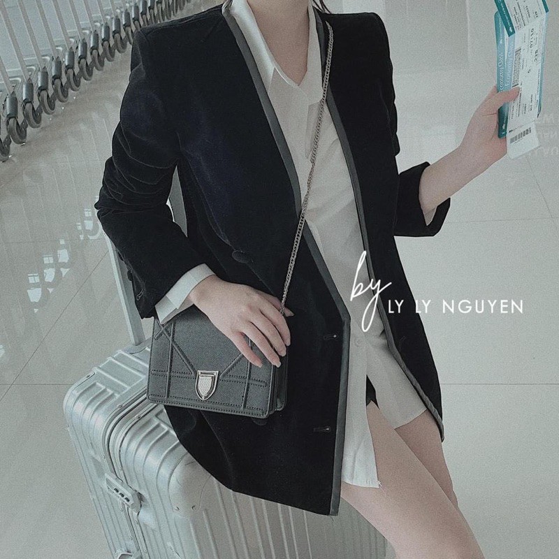 Áo Khoác Vest Nhung Cao Cấp [Kèm Video + Hình Thật]