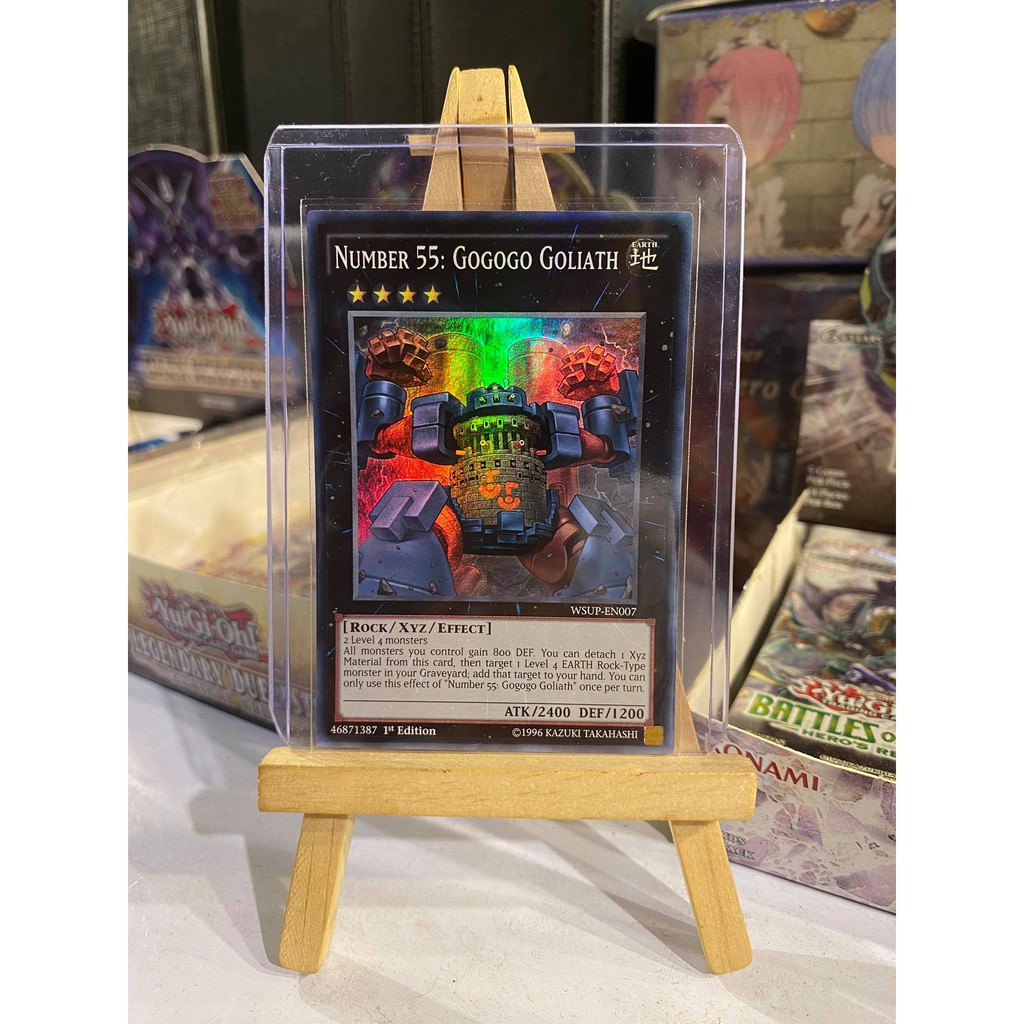 Lá bài thẻ bài Yugioh Number 55 Gogogo Goliath - Super Rare - Tặng bọc bài nhựa bảo quản