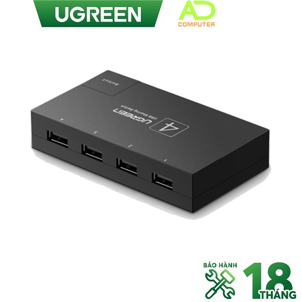 Bộ chia UGREEN 1 thiết bị dùng nhiều máy tính - Máy in, chuột, phím 30345 30346 Hàng Chính Hãng