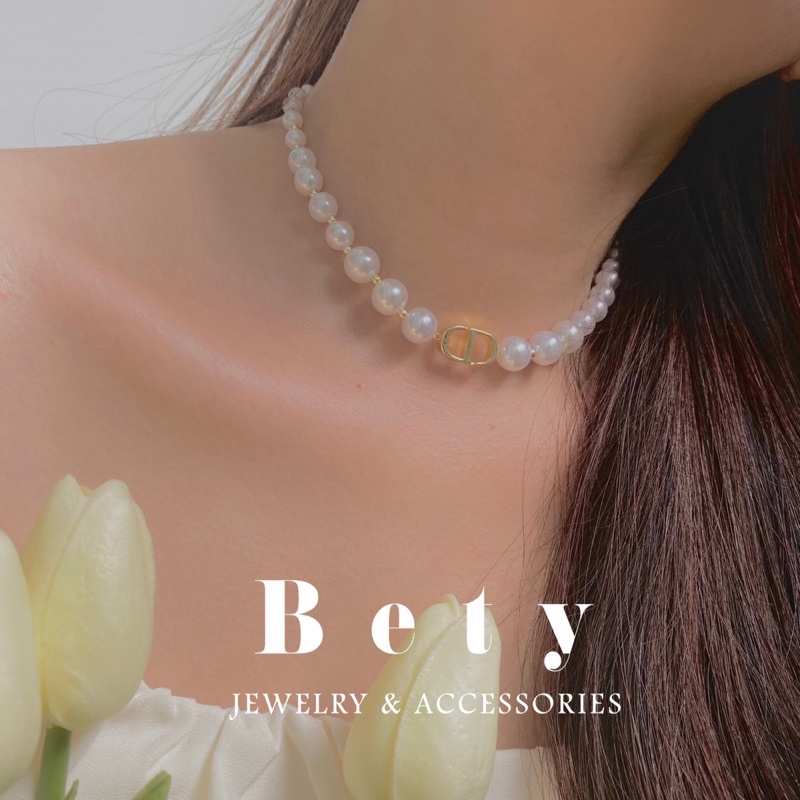 Dây chuyền phong cách hàn quốc Pearly