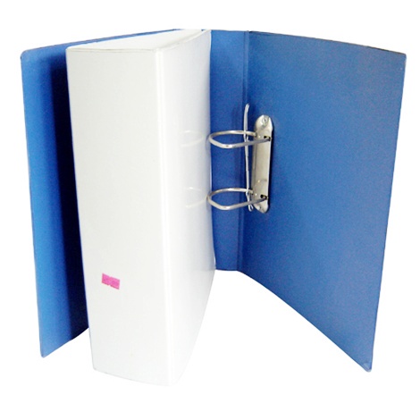 Bìa đựng tài liệu A4 văn phòng phẩm - File còng bật 9cm EKE - màu xanh dương - 1 cái - File càng cua - MIYABI STORE