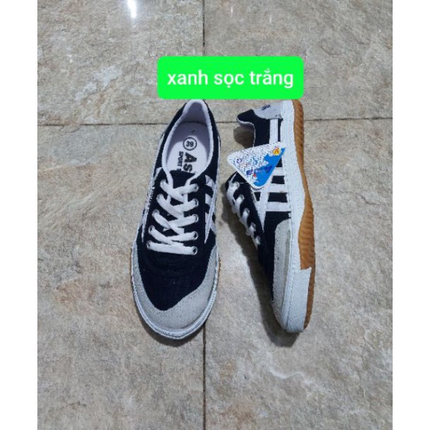 Giày bata ASIA CSH03 vải sọc thể thao thời trang.