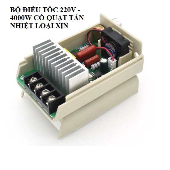 Mạch điều tốc 220v 4000w có quạt tản nhiệt - mạch điều tốc 220v 4000w