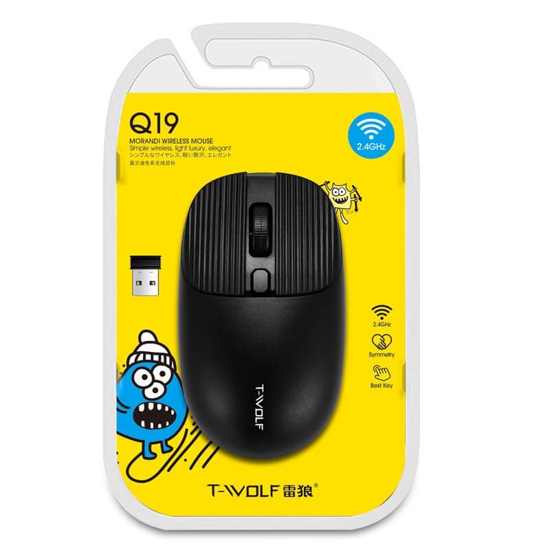 Chuột không dây, chuột bluetooth chính hãng T-Wolf X9/Q19 1600 DPI cho Laptop/Điện thoại/ máy tính bảng