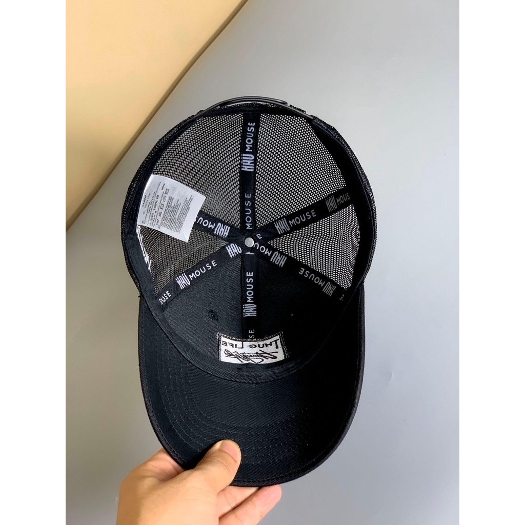 Mũ lưỡi trai lưới thêu chữ Bushwood hàn, Nón kết thời trang thể thao ullzang unisex đội chống nắng dành cho cả nam nữ.