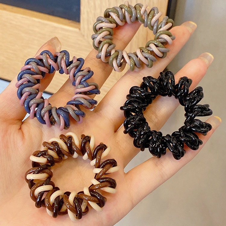 Dây buộc tóc co giãn thiết kế đơn giản thời trang Hàn Quốc