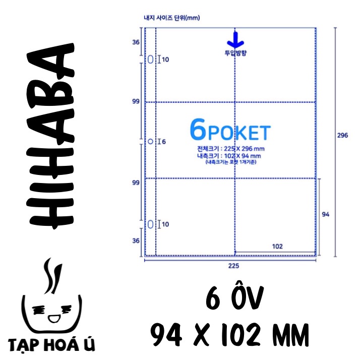 COMBO 10 SHEETS/TỜ HIHABA CHO BÌA A4 - 3 CÒNG (NHIỀU LOẠI)