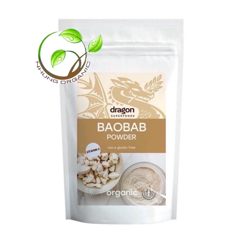 Bột BaoBab Hữu Cơ Dragon Superfoods 100g