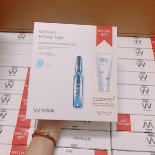 Mặt nạ Wonjin mua Gift set (10 miếng mặt nạ tặng 1 chai Sữa rửa mặt 80ml