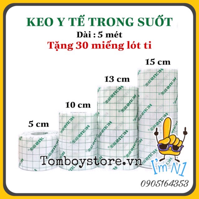 Keo Y Tế TRONG SUỐT Dán Ngực Tomboy Sb Trans