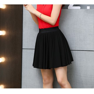 Chân Vấy Voan Lưng Thun Ngắn