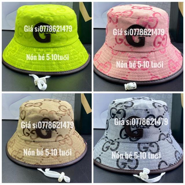 Nón vành bé gái 5-10 tuổi - mũ bucket trẻ em GU IC phong cách hàn quốc siêu cute thời trang cho bé