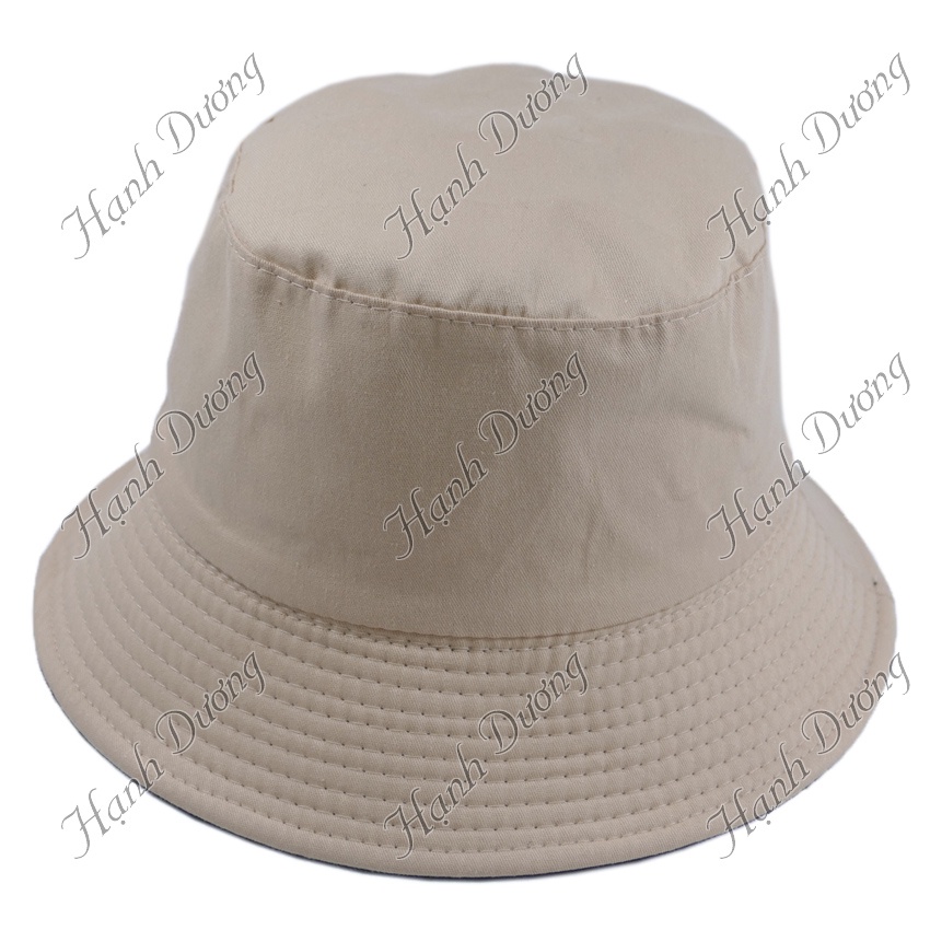 Nón tai bèo bucket trơn 2 mặt