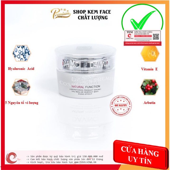 Kem Dưỡng Da Cao Cấp Davinci-30g
