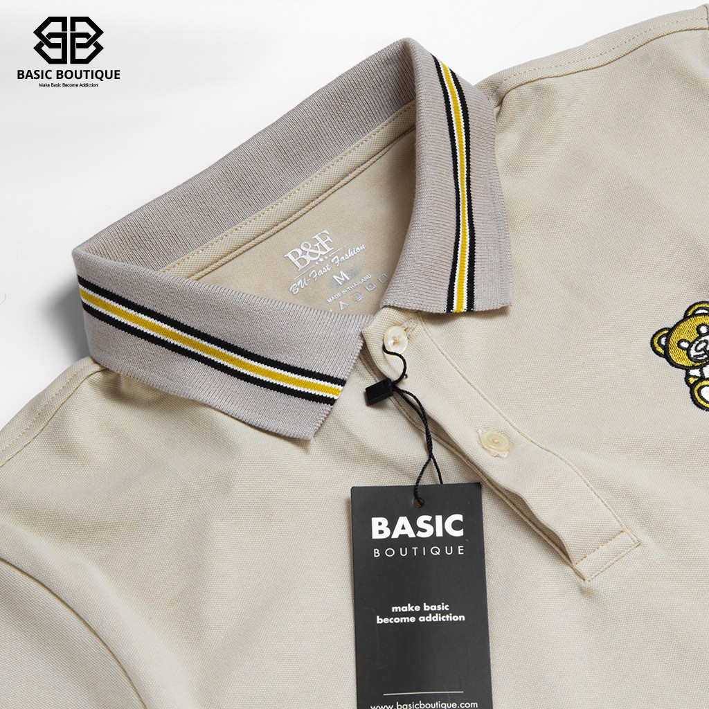 Áo Phông Nam Polo , Áo Cá Sấu Nam Con Gấu Xuất Xin Chuẩn Form Trẻ Trung Thanh Lịch - Basic Boutique | BigBuy360 - bigbuy360.vn