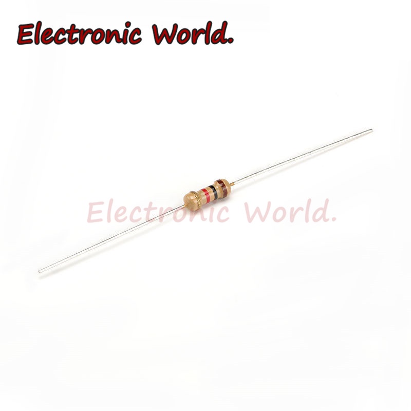 100 Chiếc 1 / 4w Carbon Phim Điện Trở 5% 0,25w 47K 51K 56K 62K 68K 75K 82K 91K OHM