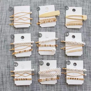 Thanh lí Set cặp tóc kim loại
