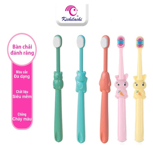 Bàn chải Kichi Kichilachi cho bé từ 2_10 tuổi
