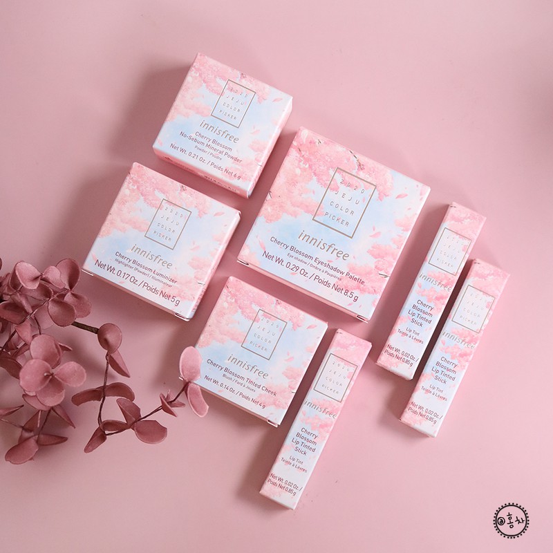 [Mẫu mới] Phấn phủ kiềm dầu Innisfree hoa anh đào Cherry Blossom No-Sebum Mineral Powder 6g LTD