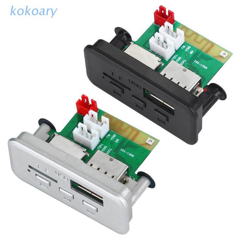 Mô Đun Giải Mã Radio Mp3 Bluetooth 5.0 5v 12v Mp3 Wma Fm Tf Usb 3.5mm Aux Cho Xe Hơi