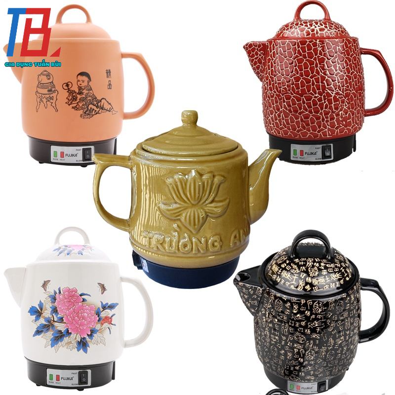 Ấm sắc thuốc Fujika, Trường An dung tích 3L công suất 450W - Chính hãng BH 12 tháng