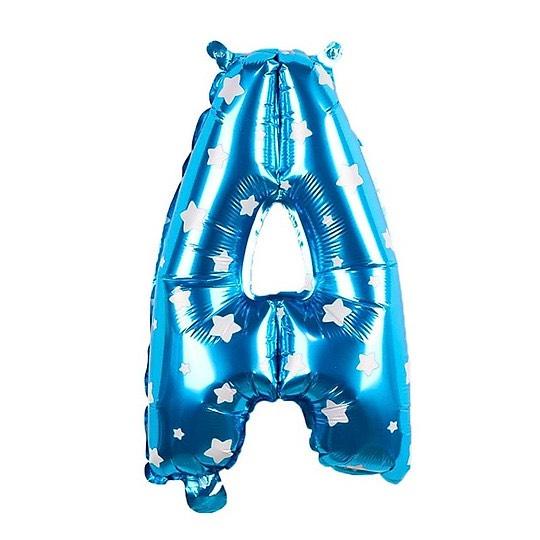 Bóng phao bảng chữ cái 40cm xanh chấm bi mừng sinh nhật hpbd