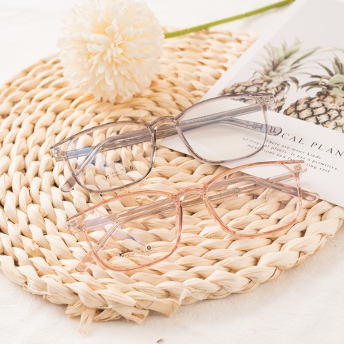 Gọng kính cận vuông nam nữ Elmee chất liệu nhựa dẻo lõi kim loại phụ kiện thời trang nhiều màu - E8245