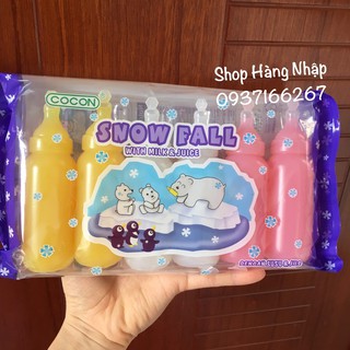 Thạch kem đá hình bình sữa Cocon Snow Fall vị trái cây 480ml Malaysia