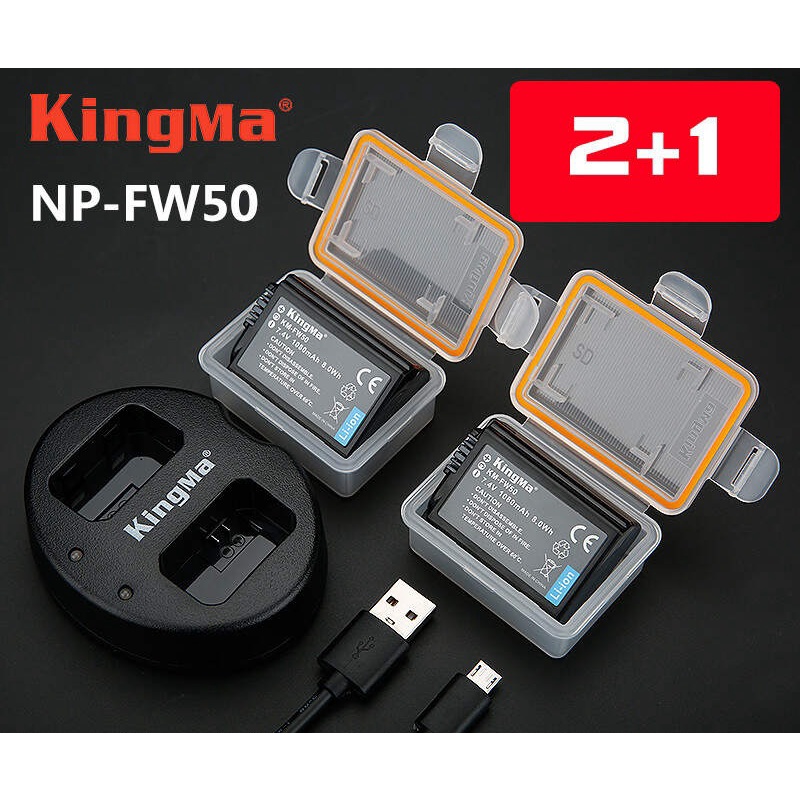 Combo pin sạc máy ảnh Kingma cho Sony NP-FW50