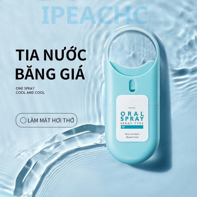 Chai xịt thơm miệng hương bạc hà 10ml tươi mát chăm sóc làm sạch hơi thở-xịt thơm miệng kháng khuẩn - tiện lợi