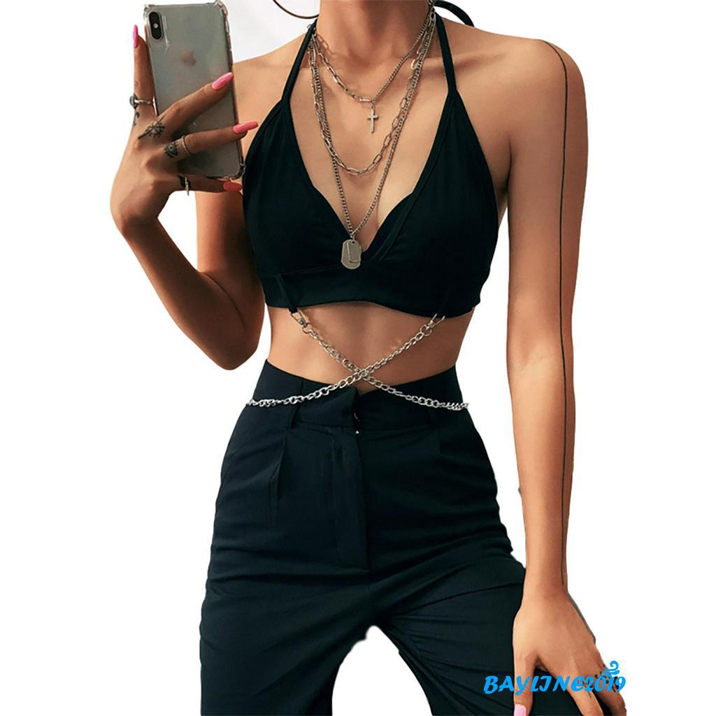 Áo Lửng Hai Dây Hở Lưng Quyến Rũ Dành Cho Nữ