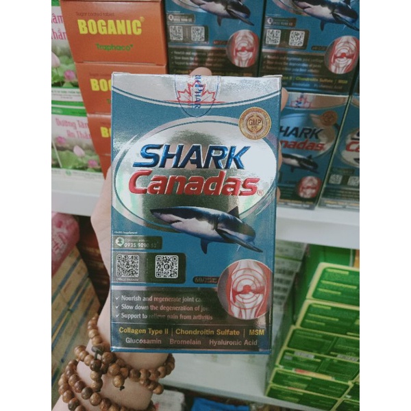 Viên uống sụn cá mập Shark Canadas ⚡ CAM KẾT CHÍNH HÃNG ⚡ Viên uống bổ sung giúp xương khớp chắc khoẻ