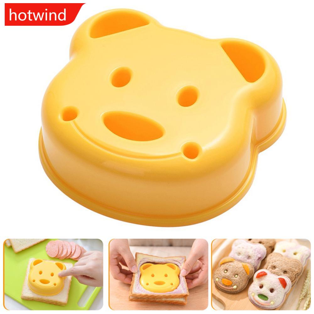 Khuôn Dập Nổi Làm Bánh Sandwich/Bánh Mì/Bánh Mì Hình Gấu Hoạt Hình Dễ Thương M4O8