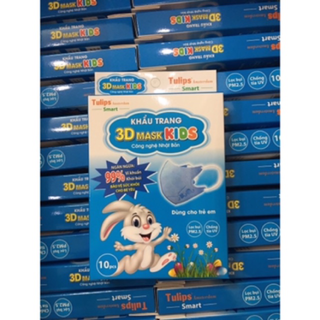 Khẩu trang trẻ em Tulip 3D Mask KIDs hộp 10 chiếc | BigBuy360 - bigbuy360.vn