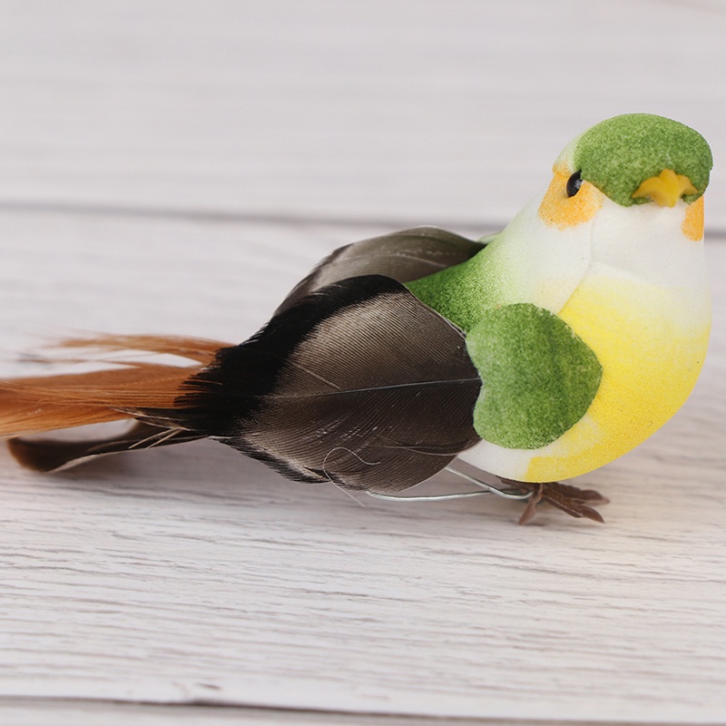 1 Chú Chim Nhân Tạo mini Bằng Xốp Và Lông Vũ Dùng Cho Tiệc Cưới