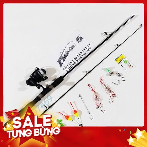 ( Big sale ) Bộ cần 2 khúc đặc ruột shimano bạo lực tải cá 9kg