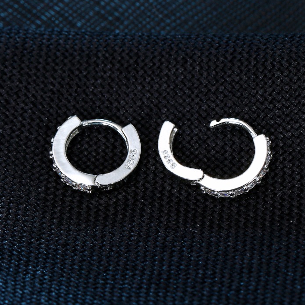 Khuyên Tai Tròn Đính Đá Thời Trang Thanh Lịch Dành Cho Nữ