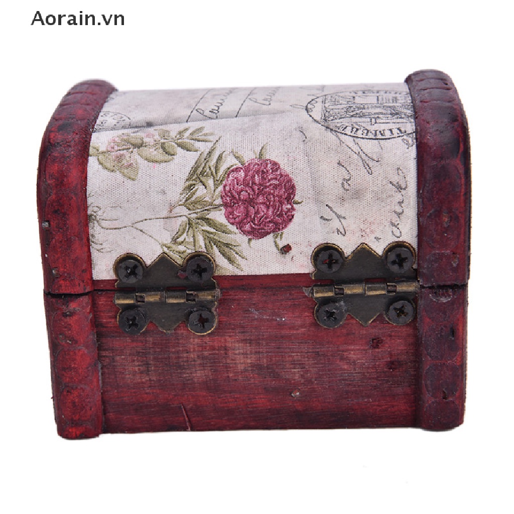 1 Hộp Gỗ mini Có Khóa Kim Loại By
