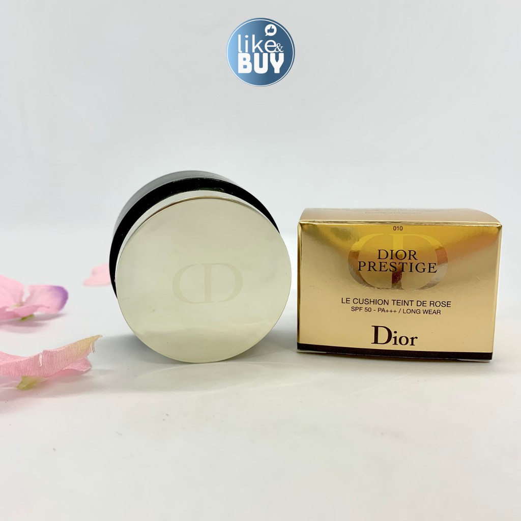 Phấn nước Dior Prestige Le Cushion De Rose SPF 50+ PA+++ mini màu 010 - hàng nội địa Hàn